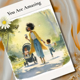You Are Amazing - African American Mother's Day  カード