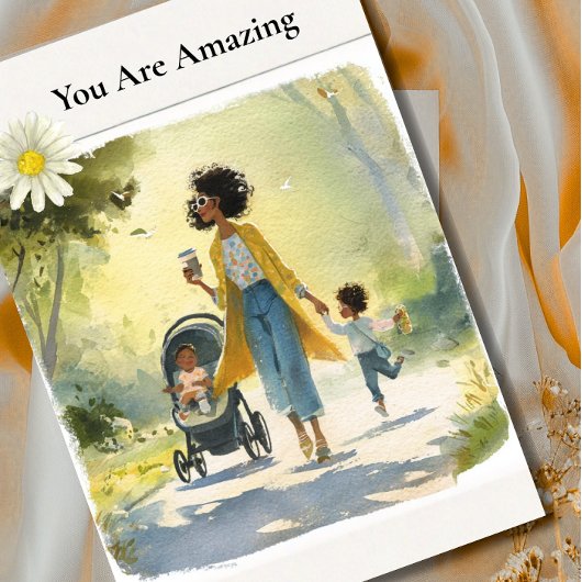 You Are Amazing - African American Mother's Day  カード