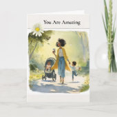 You Are Amazing - African American Mother's Day  カード (正面)