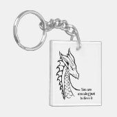 "You Are Amazing Keychain – Motivational Quote Key キーホルダー (正面左)