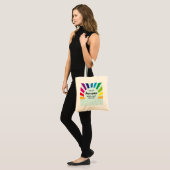 You Are Awesome Rainbow Motivational Tote Bag トートバッグ (正面(モデル))