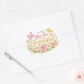 You are beautiful  ラウンドシール (封筒)
