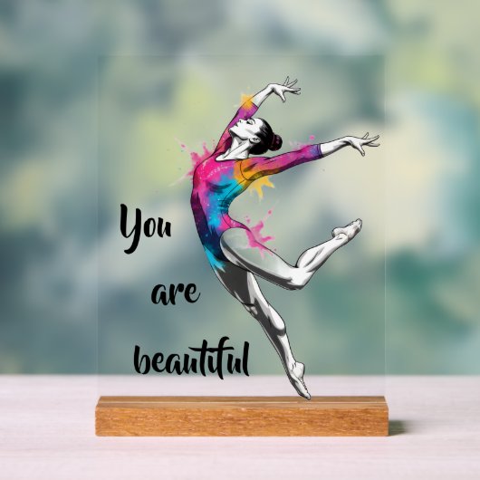 You Are Beautiful – Inspirational Dance & more アクリルサイン (ニュートラル)