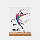 You Are Beautiful – Inspirational Dance & more アクリルサイン (正面)