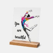 You Are Beautiful – Inspirational Dance & more アクリルサイン (傾斜)