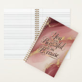 You Are Beautiful to Me ノートブック (内側)