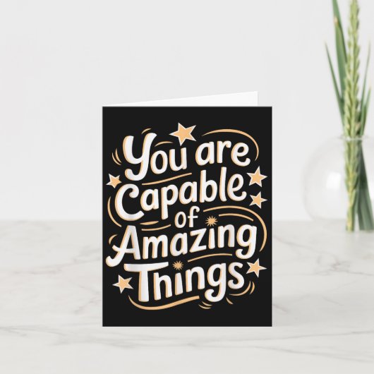 You Are Capable Of Amazing Things カード (正面)