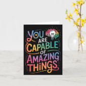 You Are Capable Of Amazing Things  カード (黄色い花)