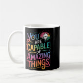 You Are Capable Of Amazing Things  コーヒーマグカップ (左)