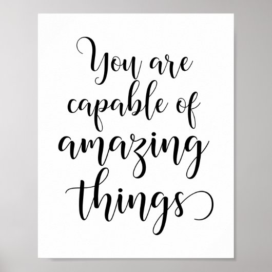You are capable of amazing things ポスター (正面)