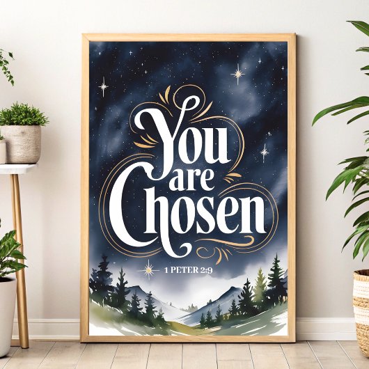 You Are Christian Wall Art for Women ポスター