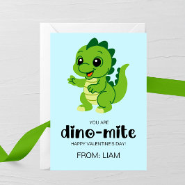 You Are Dino-Mite Kids Valentine Card ノートカード