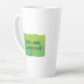 You Are Enough カフェラテマグ (左アングル)