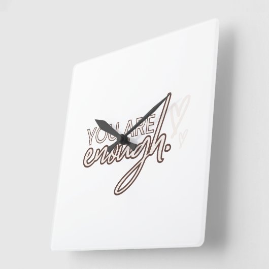 You Are Enough  スクエア壁時計 (傾斜)