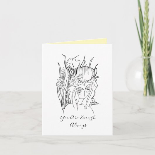 You Are Enough, Always Greeting Card サンキューカード (正面)