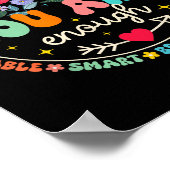 You Are Enough Floral Kind Love Peace Kindness Ins ポスター (角)