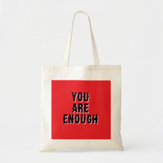 You Are Enough – Inspirational Quote  トートバッグ