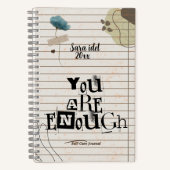 You Are Enough | Motivational Notebook ノートブック (正面)
