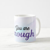You Are Enough Mug | Minimal Purple Design コーヒーマグカップ (正面右)