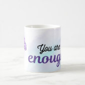 You Are Enough Mug | Minimal Purple Design コーヒーマグカップ (中央)