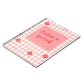 You Are Enough" Pink Motivational Journal   ノートブック (左側)