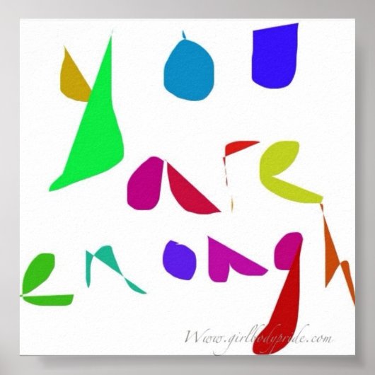 You Are Enough Poster ポスター (正面)