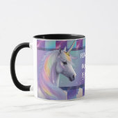 You Are Enough Reminder Rainbow Unicorn マグカップ (左)