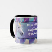 You Are Enough Reminder Rainbow Unicorn マグカップ (正面左)