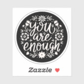 You are enough self love affirmation reminder シール (シート)