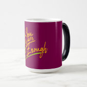 You Are Enough Self Love Motivational Quote Logo モーフィングマグカップ (正面右)