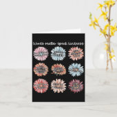 You Are Enough Words Speak Kindness Sitive Daisy  カード (黄色い花)