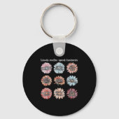 You Are Enough Words Speak Kindness Sitive Daisy  キーホルダー (正面)