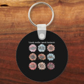 You Are Enough Words Speak Kindness Sitive Daisy  キーホルダー (正面)