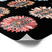 You Are Enough Words Speak Kindness Sitive Daisy  ポスター (角)