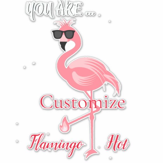 You Are Flamingo Hot Thunder_Cove シール (正面)