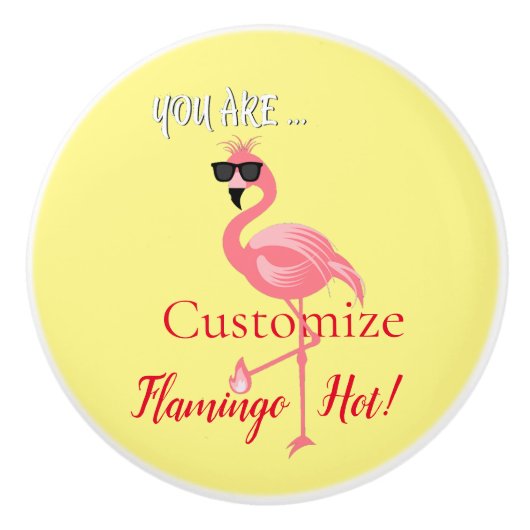 You Are Flamingo Hot Thunder_Cove セラミックノブ (正面)