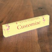 You Are Flamingo Hot Thunder_Cove デスクネームプレート (側面)