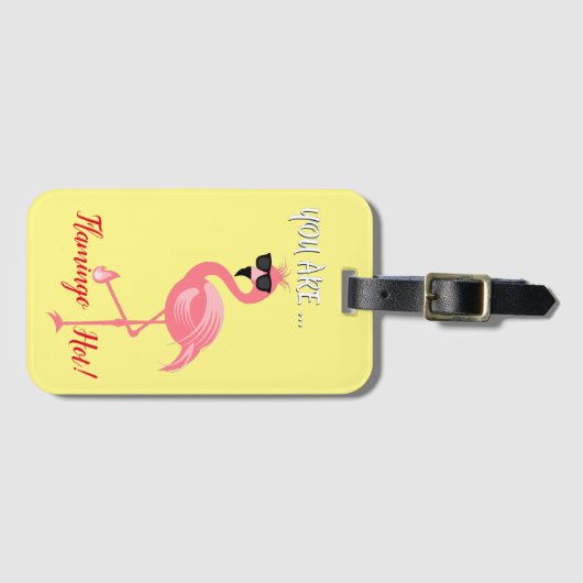You Are Flamingo Hot Thunder_Cove ラゲッジタグ (正面横)