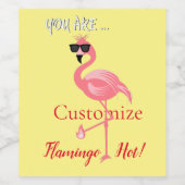 You Are Flamingo Hot Thunder_Cove ワインラベル (シングルラベル)