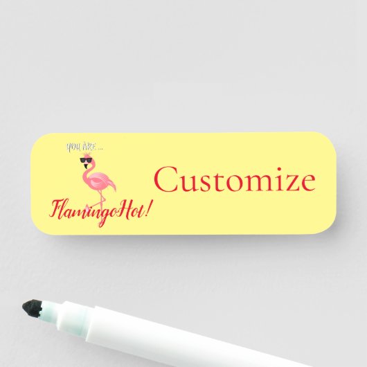 You Are Flamingo Hot Thunder_Cove 名札 (インサイチュ)