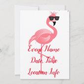 You Are Flamingo Hot Thunder_Cove 招待状 (裏面)