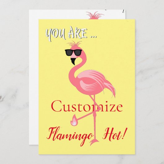 You Are Flamingo Hot Thunder_Cove 招待状 (正面/裏面)
