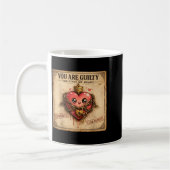 You Are Guilty You Stole My Heart Cute Valentine’s コーヒーマグカップ (左)