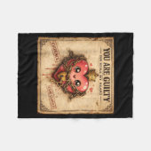 You Are Guilty You Stole My Heart Cute Valentine’s フリースブランケット (正面(横))