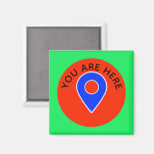 You are Hereロケータークルーズドアマーカーマグネット マグネット (正面/裏面)