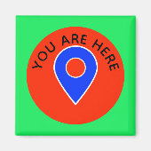You are Hereロケータークルーズドアマーカーマグネット マグネット (正面)