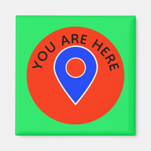 You are Hereロケータークルーズドアマーカーマグネット マグネット