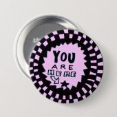 「You Are Here」ボタン 缶バッジ (正面&裏面)