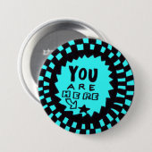 「You Are Here」ボタン 缶バッジ (正面&裏面)