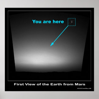 You are Here – 地球の最初のビュー ポスター